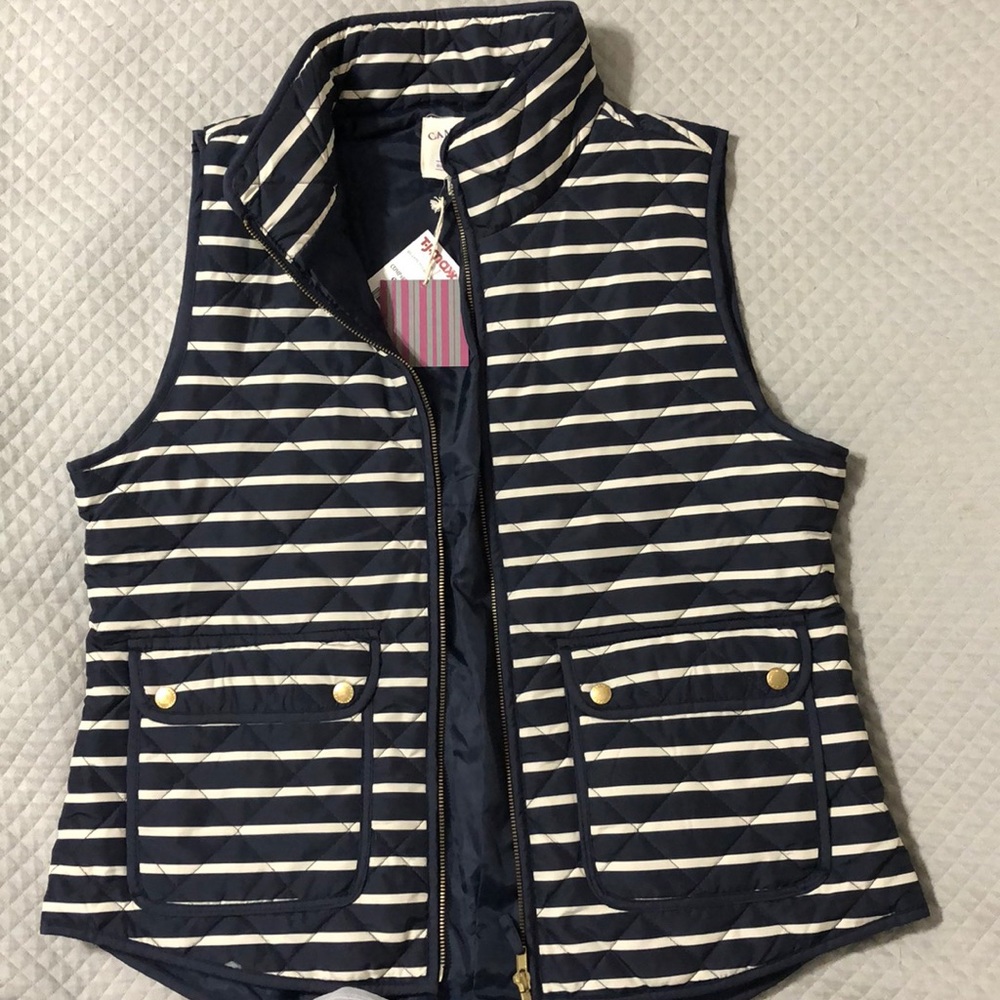 Women’s Cambridge Dry Goods Striped Vest Size XL